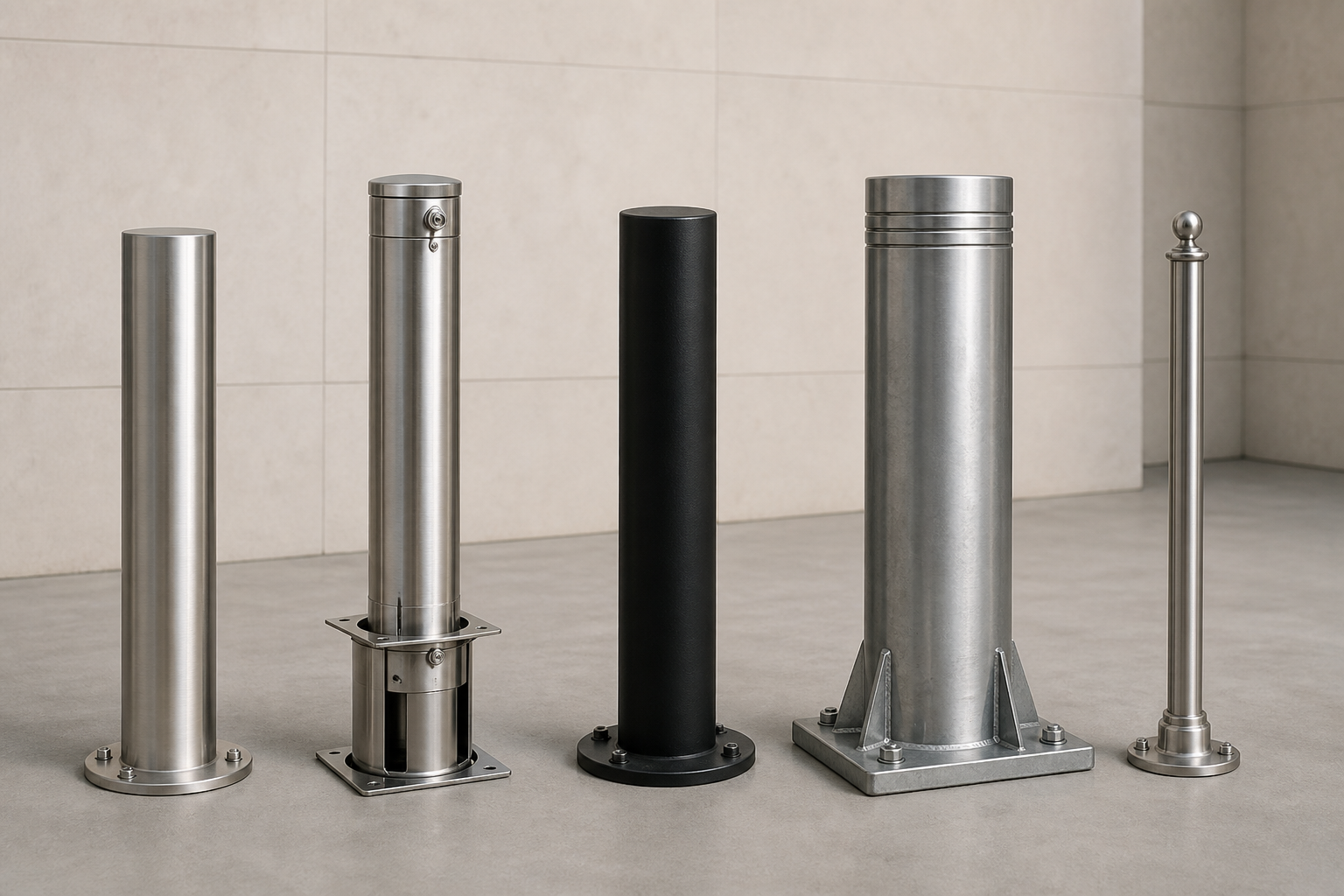 Architectural bollards by Techno Door Metal Industries